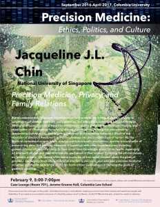 Jacqueline L. Chin Discusses “Precision Medicine, Privacy, and Family Relations” on February 9